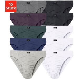 H.I.S Slip »Männer Unterhose«, (Packung, 10 St.), in Unifarben weiss, grau-meliert, blau, blau-grün, anthrazit, aubergine, schwarz  7