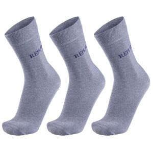 Replay Socken, mit Logoschriftzug 3 x grau-meliert  39/42