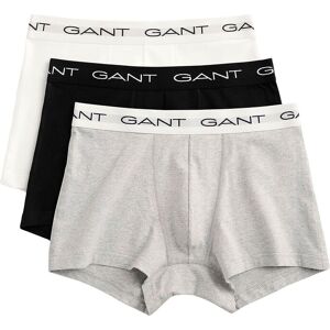 Gant Boxershorts, (Packung, 3 St., 3), mit elastischem Logobund grey melange  S