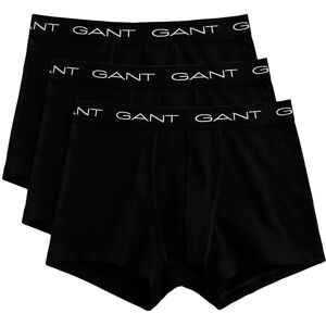 Gant Boxershorts, (Packung, 3 St., 3), mit elastischem Logobund black  XL