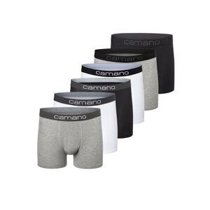 Camano Boxershorts, (6er Pack), mit Stretch-Logobund grey-white-black  M