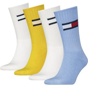 Tommy Hilfiger Sportsocken, (4 Paar), mit grossem Flag-Label seitlich blue-yellow-white  35-38