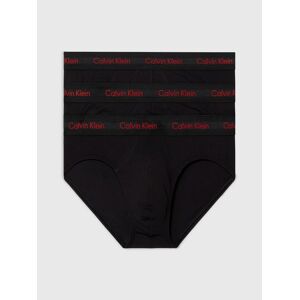 Calvin Klein Underwear Slip »HIP BRIEF 3PK«, (Packung, 3 St., 3er), mit Logobund BLACK W/ POMPIAN RED  S (48)