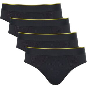 sloggi Midislip »men EVER Airy Brief 4P«, (4er-Pack), Atmungsaktives Mesh,... black  M