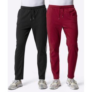 feel good Jerseyhose dunkelrot + schwarz  28/29