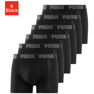 Boxershorts, (Packung, 6 St.), PUMA BASIC BOXER 6P ECOM schwarz  L