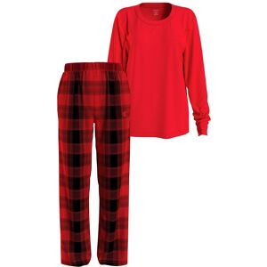 Calvin Klein Underwear Schlafanzug »L/S PANT SET«, (2 tlg.), mit... GRADIENT_CHECK/ROUGE_BLK_GROUND  XL (42/44)