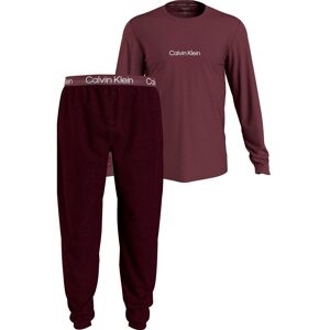 Calvin Klein Underwear Schlafanzug »L/S JOGGER SET«, mit Logoschriftzügen TAWNY_PORT_TOP,_TAWNY_PORT_HTHR_BTM  M (50)