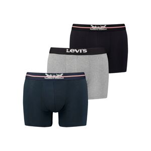 Levi's® Boxershorts, (Packung, 3 St.), LEVIS MEN GIFTBOX 2 HORSE PULL LOGO... navy/grey/black Größe M