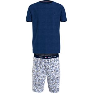 Tommy Hilfiger Underwear Pyjama »CN SS SHORT WOVEN SET«, (Set, 2 tlg., 2er),... Anchor Blue / Mini Monotype Größe S (48)