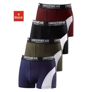 AUTHENTIC UNDERWEAR Boxer, (Packung, 4 St.), für Jungen, cooler Look durch... bunt Größe 170/176