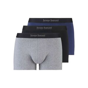 Bruno Banani Boxershorts »Short 3Pack Energy Cotton«, (Packung, 3er-Pack),... schwarz/navy/graumelange Größe L
