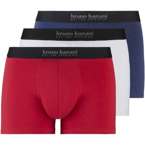 Bruno Banani Boxershorts »Short 3Pack Energy Cotton«, (Packung, 3 St.),... rot/navy/weiss Größe S