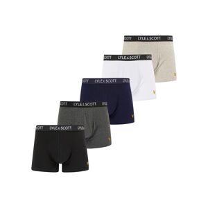 Lyle & Scott Boxershorts, (Packung, 5 St.), mit Logo-Elastikbund black/bright white/light grey marl/dark grey marl/peacoat Größe XL