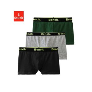 Bench. Boxer, (Packung, 3 St.), mit Logo-Webbund grün, schwarz, grau-meliert Größe 170/176