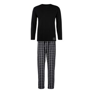 AUTHENTIC LE JOGGER Pyjama, (2 tlg., 1 Stück), mit karierter Webhose schwarz-kariert Größe 60/62