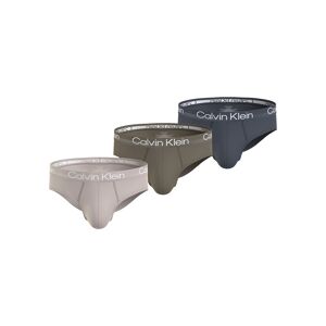 Calvin Klein Underwear Slip, (Packung, 3 St.), mit Logodruck auf dem Bund B- GRIFFIN, BEL AIR BLUE, BLACK WBS Größe XXL (56)