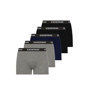 Chiemsee Boxershorts, (Packung, 5 St.), mit elastischen Logobund grau, schwarz, marine Größe XXXL