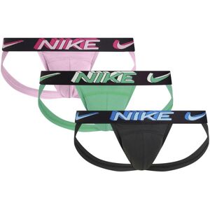 NIKE Underwear String »JOCK STRAP 3PK«, (Packung, 3 St., 3er), mit NIKE... STADIUM GRN/PINK RISE/BLACK - 3D WB Größe L (50)