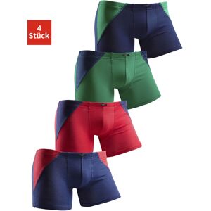 H.I.S Boxer, (Packung, 4 St.), mit coolem Colorblocking für einen sportlichen... marine-grün, grün-marine, rot-marine, marine-rot Größe 98/104