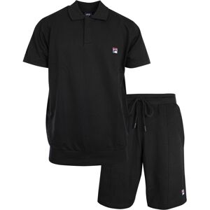 Fila Shorty, (2 tlg.), Poloshirt und Short mit Logostickerei schwarz Größe L