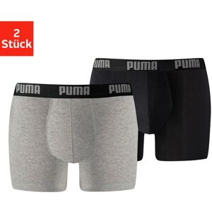 Boxer, (Packung, 2 St.), PUMA BASIC BOXER 2P anthrazit-meliert, schwarz Größe XXL