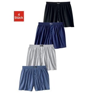 le jogger® Weiter Boxer, (Packung, 4 St.), aus angenehm weicher... schwarz, marine, grau-meliert, blau-meliert Größe 6