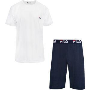 Fila Shorty, (2 tlg.), Hose mit elastischem Logobund und Kurzarmshirt white/blue Größe XL