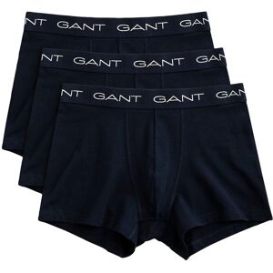 Gant Boxershorts, (Packung, 3 St., 3), mit elastischem Logobund marine Größe XXL