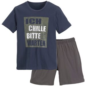 AUTHENTIC LE JOGGER Shorty »Pyjama«, (2 tlg., 1 Stück), aus Baumwolle marine-anthrazit Größe 122/128