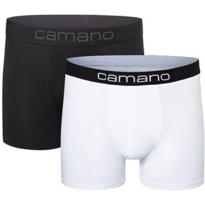 Camano Boxershorts, (2er Pack), mit elastischem Logobund mi x -white Größe M