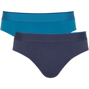 sloggi Midislip »men EVER Airy Brief C2P«, (2er Pack), Herrenslip, Brief mit... blue - dar Größe XXL