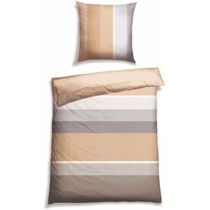 Schiesser Bettwäsche »Endy Stripes aus weicher Baumwolle und... beige Größe