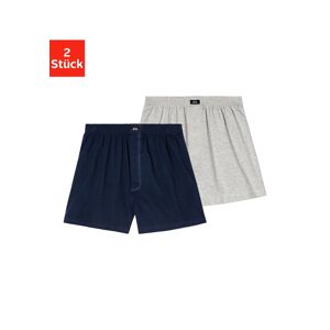 H.I.S Weiter Boxer, (Packung, 2 St.), aus weicher Single Jersey Ware navy-grau-meliert Größe XL