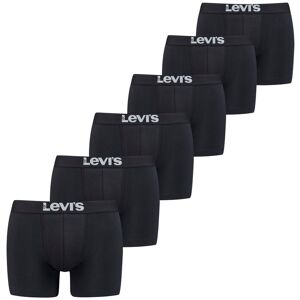 Levi's® Boxershorts, (Packung, 6 St.), LEVIS MEN SOLID BASIC BOXER BRIEF ORG... black Größe S