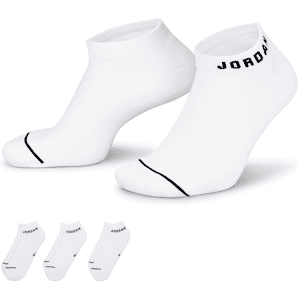 JordanNo-Show-Socken für jeden Tag (3 Paar) - Weiß - 34-38