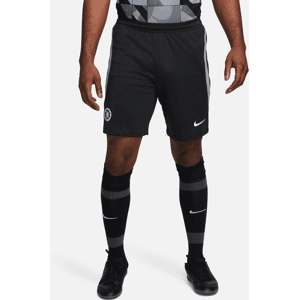 Chelsea FC Strike Third Nike Dri-FIT Fußballshorts aus Strickmaterial für Herren - Schwarz - L