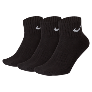 Nike gepolsterte Knöchelsocken (3 Paar) - Schwarz - 38-42