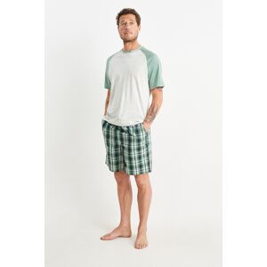 C&A Shorty-Pyjama, Grün, Größe: S Männlich
