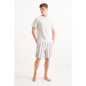C&A Shorty-Pyjama, Grau, Größe: 2XL Männlich
