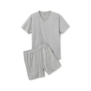 Tchibo - Shorty-Pyjama - Grau/Meliert - Gr.: M Baumwolle Grau M male