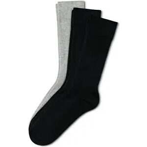 Tchibo - 3 Paar Socken - Schwarz/Meliert - Gr.: 44-46 Baumwolle 2x 44-46 male