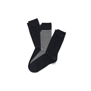 Tchibo - 3 Paar Socken - Schwarz - Gr.: 41-43 Baumwolle 2x 41-43 male