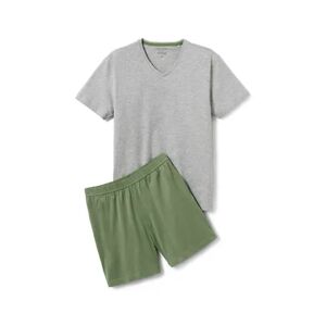 Tchibo - Shorty-Pyjama - Olivgrün/Meliert - 100% Baumwolle - Gr.: 4XL Baumwolle  4XL male