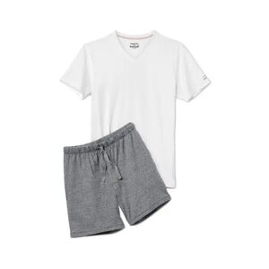 Tchibo - Shorty-Pyjama - Schwarz/Gestreift - 100% Baumwolle - Gr.: XL Baumwolle  XL male