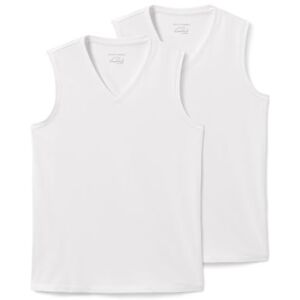 Tchibo - 2 Sommer-Tanktops - Weiss - Gr.: S/4 Polyester 2x S/4 male