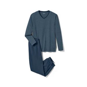 Tchibo - Pyjama - Dunkelblau/Gestreift - 100% Baumwolle - Gr.: S Baumwolle  S male