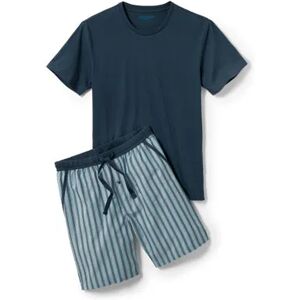 Tchibo - Shorty-Pyjama mit gewebter Hose - Dunkelblau/Gestreift - 100% Baumwolle - Gr.: 3XL Baumwolle  3XL male