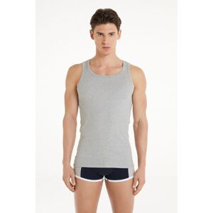 Tezenis Tank Top aus Feinripp-Baumwolle Mann Grau Größe S