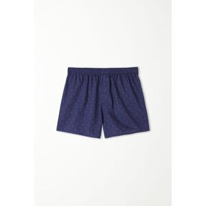 Tezenis Boxershorts aus gemustertem Baumwolltuch Mann Blau Größe M